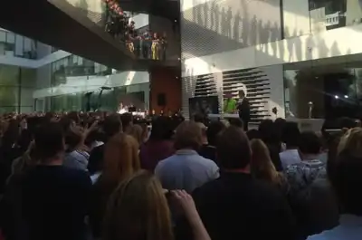 Adidas entertains special guest
