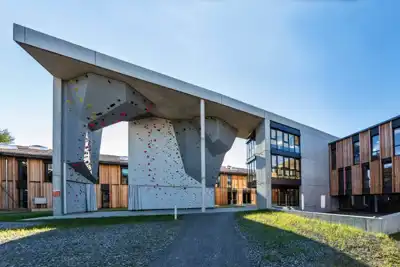 Vaude’s €7m campus includes climbing wall