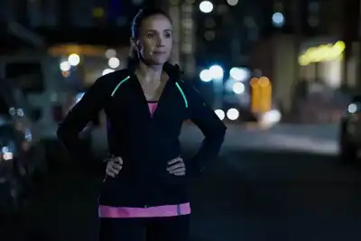 Running jacket offers on-demand illumination