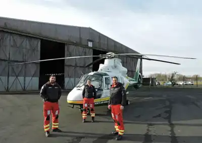 Air ambulance volunteers grateful for Berghaus gear gift