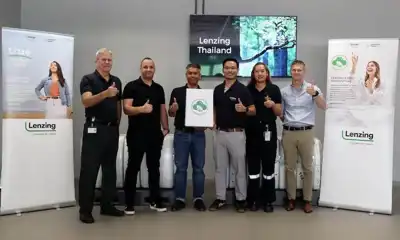 Tencel team celebrates ‘first’ carbon-zero lyocell sale